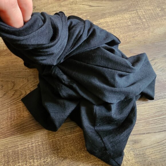 Paskho 100% Merino Wool Soft & Lightweight Button Up Cardigan M Black - Picture 7 of 7